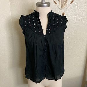 a new day Target Black Prairie Sleeveless Blouse